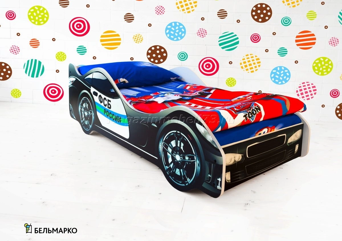 Детская кровать-тачка ФСБ