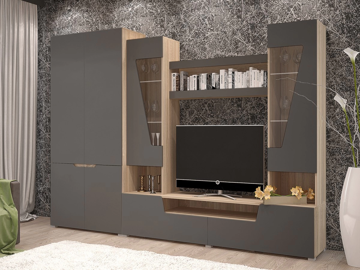 Гостиная Амстердам МДФ №3