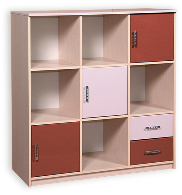 Архимед Шкаф Многоцелевой А-2 МДФ (Ш-1160 мм х В-1220 мм х Г-440 мм)/Разные Цвета
