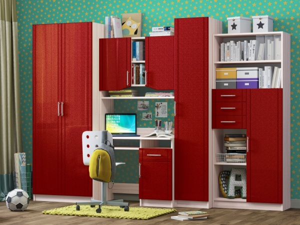 Стенка Юнга МДФ (Ш- 3000 х В- 2000 см х Г- 570 мм)/Разные Цвета