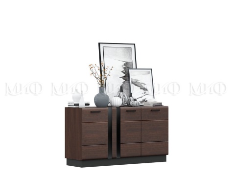 Комод Манифик МДФ (Ш-1000 x В-814 x Г-442 мм) Дерево/Орех