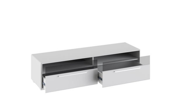 Тумба для ТВ «Наоми» Белый Глянец/Ш-1544 × В-382 × Г-440 мм