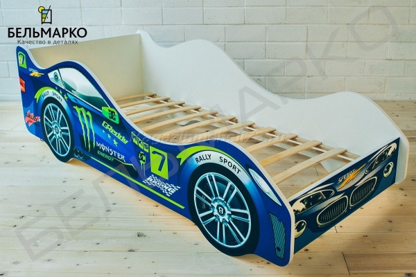 Детская кровать-тачка МОЛНИЯ