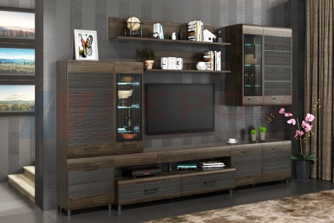 Гостиная-Стенка Камелия №4 (В-2172 х Ш-3240 х Г-452 мм)