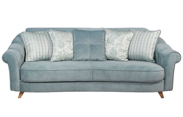 Диван Николас №7 Книжка/Разные Цвета Ш-2460 х Г-1100 х В-920 мм