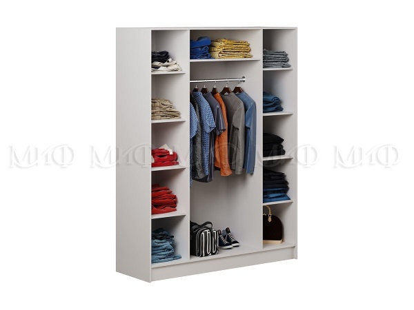 Спальный Гарнитур Королева Белая МДФ (Шкаф+Кровать+Прикроватные Тумбы+Комод)