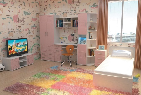 Детский Гарнитур Индиго с Матрасом в Подарок Вариант-5 