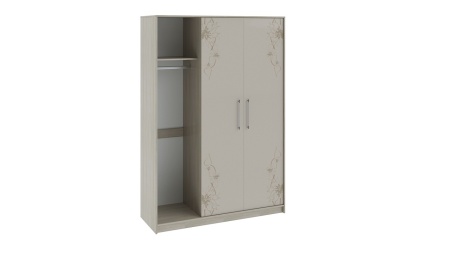 Шкаф-Купе Мадлен Ясень Шимо/Бежевый Глянец с Рисунком (Ш-1506 х В-2203 х Г-560 мм)