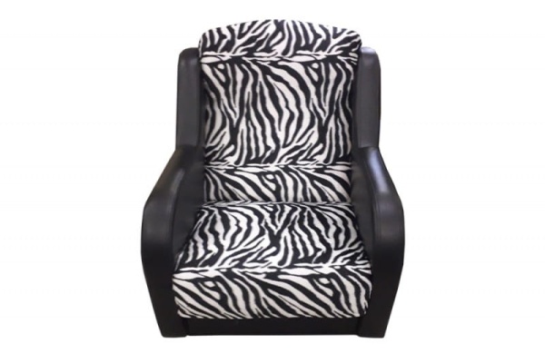 Кресло Дачник-1 с кожаными подлокотниками