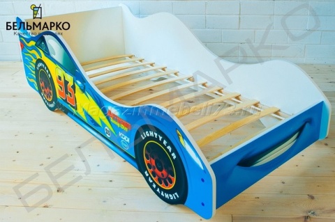 Детская кровать-тачка ТАЧКА СИНЯЯ