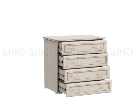 Комод Пандора МДФ (Ш-852 x В-848 x Г-466 мм) Сандал Светлый