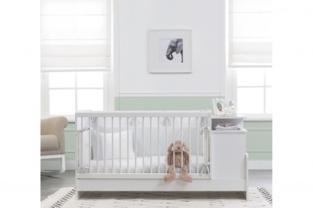 Кроватка-трансформер "Baby Cotton" с полками