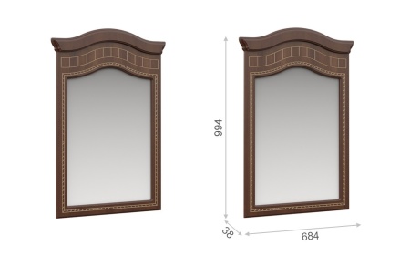Спальный Гарнитур Диана Орех Экко/Патина Золото