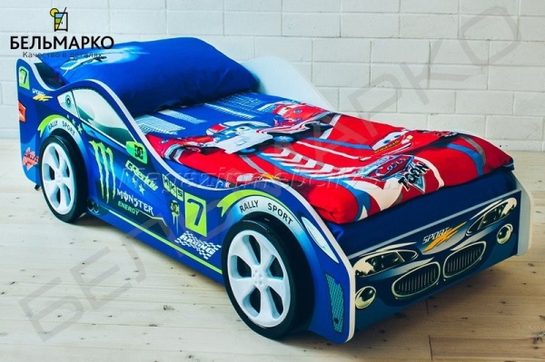 Детская кровать-тачка МОЛНИЯ