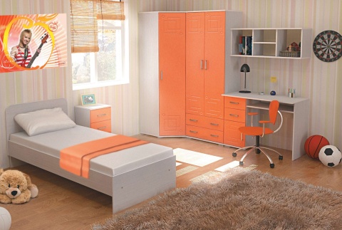 Детский Гарнитур Индиго с Матрасом в Подарок Вариант-2 