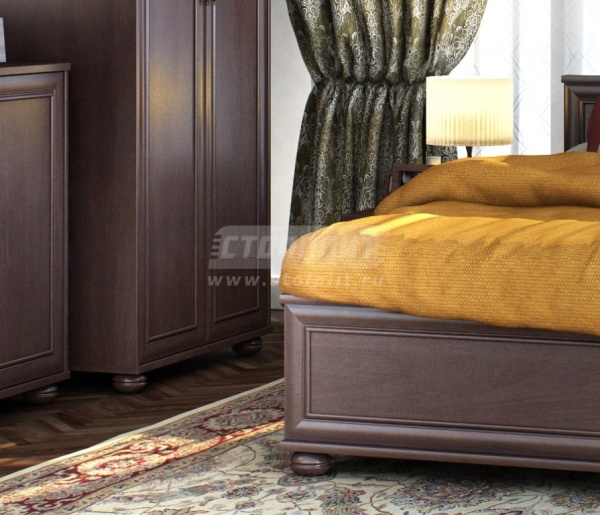 Верди спальня (шкаф 2х дв + кровать + комод + зеркало+тумбы 2шт)