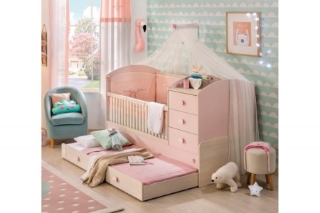 Кроватка-трансформер "Baby Girl"