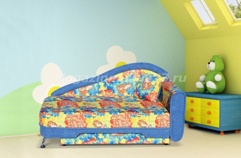 Детский Диван Тахта Раскладной с Ящиком для Белья/Разные Цвета (Ш-830 х Д-1500 мм)