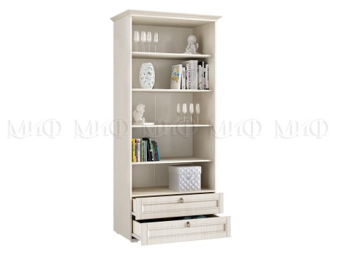 Шкаф Бельевой  Элит-1 МДФ Сандал Светлый (Ш-975 мм x Г-577 мм х В-2185 мм)