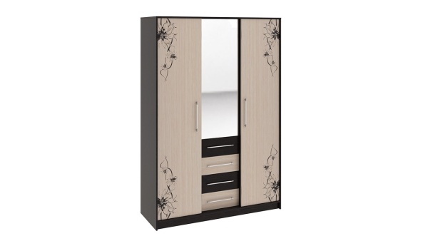 Спальный Гарнитур Элвис №1 Коричневый (Кровать+Тумбы Прикроватные-2шт+Шкаф)