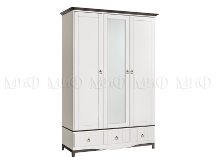 Шкаф 3-х Створчатый Виолетта МДФ (Ш-1450 мм x Г-560 мм х В-2135 мм)