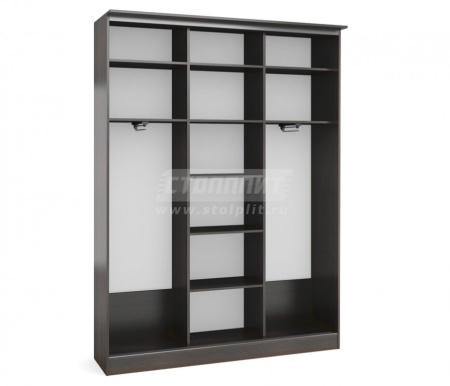 Шкаф 3-х дверный СБ-1087БП Дуб Феррара