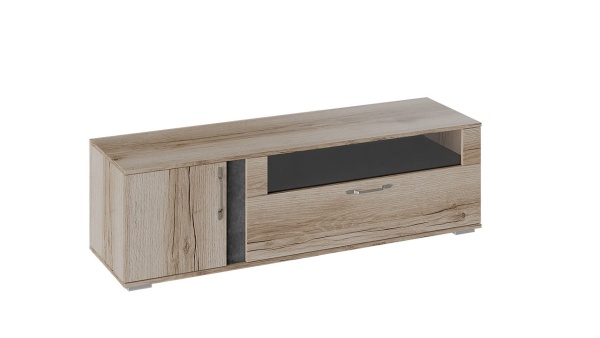 Тумба для Теле- и Радиоаппаратуры «Брайтон» (Камень/Дуб Делано)/Ш-1500 × В-442 × Г-463 мм