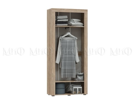 Стенка Апаста (Ш-2605 x В-2070 x Г-416 мм)/Дуб Сонома/Белый Глянец