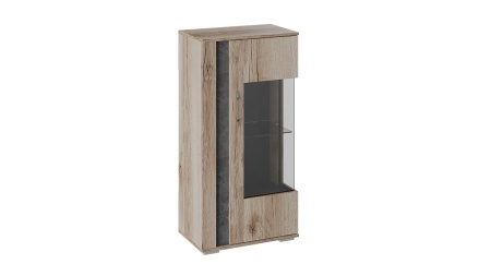 Шкаф Навесной «Брайтон» (Камень/Дуб Делано)/Ш-594 × В-1162 × Г-387 мм