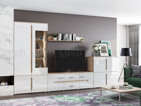 Гостиная Каролина МДФ (Ш-3600 мм x В-2060 мм x Г-424 мм)/Разные Цвета