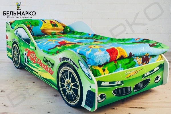 Детская кровать-тачка ВИХРЬ