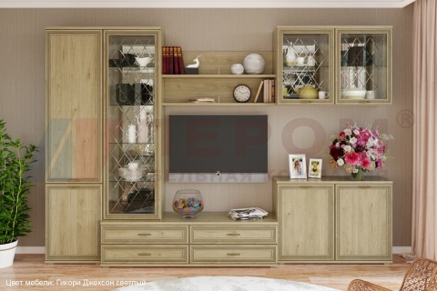 Гостиная-Стенка Карина-08 (В-2224 х Ш-3240 х Г-448 мм)