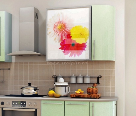 Анна Кухня Салатовый Металлик