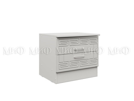 Тумба Прикроватная Афродита-1 МДФ- 2 шт (Ш-400 x В-466 x Г-430 мм) Белый Глянец