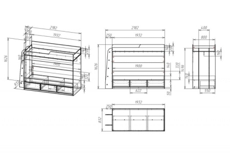 Двухъярусная кровать "Мебелайн-5"