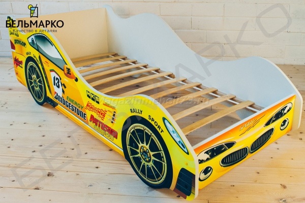 Детская кровать-тачка ПЛАМЯ